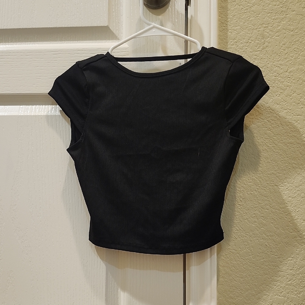 SHEIN Black Crop Top